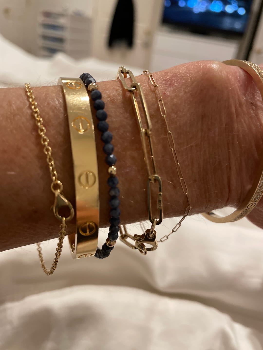 Customer photo review of Intuition Intention Bracelet | Sapphire
