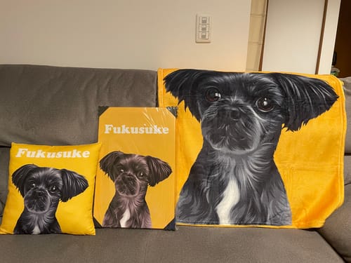 Customer photo review of Petcanva©オーダーメイド ペット似顔絵