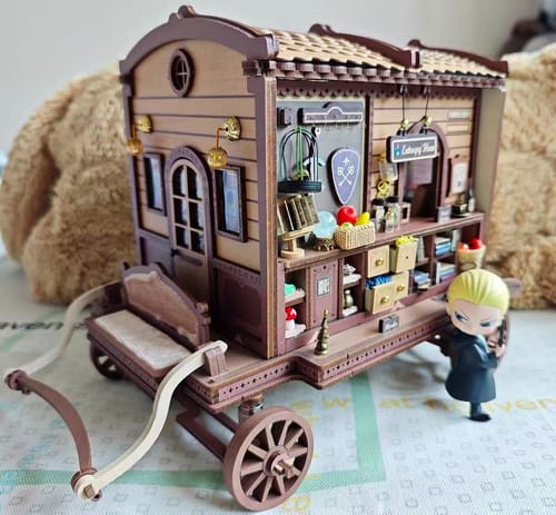 Customer photo review of Magic Merchant Caravan DIY 3D Wooden Puzzle Kit