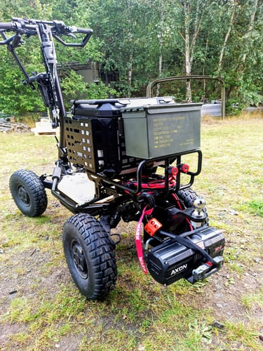 Customer photo review of Trottinette VEEHOP tout terrain à 4 roues motrices avec selle pliable 3200w / 6400w 40ah