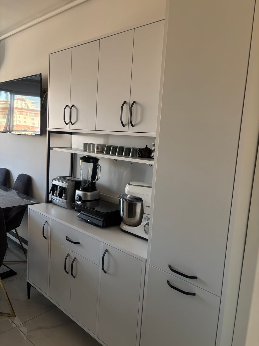 Customer photo review of Rani JE134 Çok Amaçlı Dolap 10 Kapaklı 1 Çekmeceli Kiler Mutfak Dolabı Beyaz