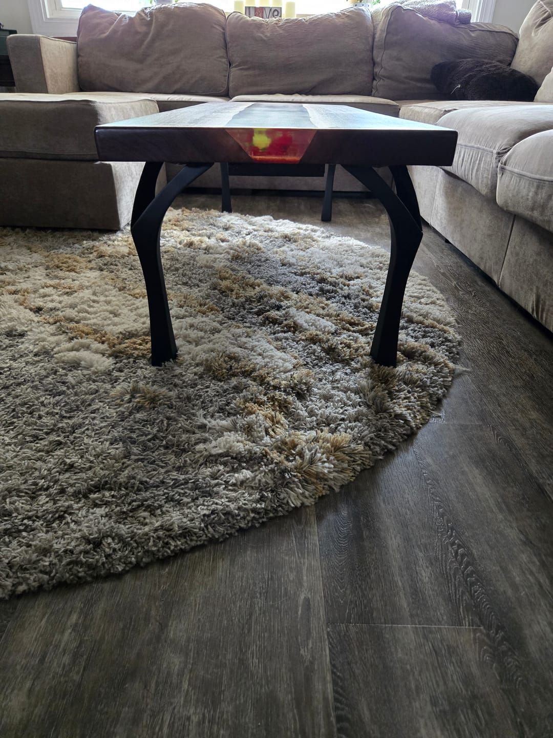 Customer photo review of Bench Legs 118 Faras 16H Modern Steel Furniture-16"H / Metal / Black
