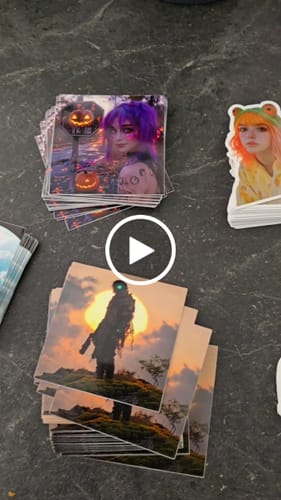 Customer video review of 25 2.5" Custom Vinyl Stickers