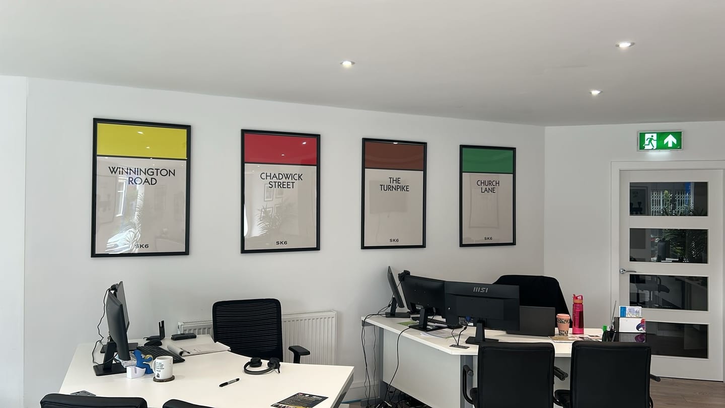Customer photo review of Personalised Street Name Print