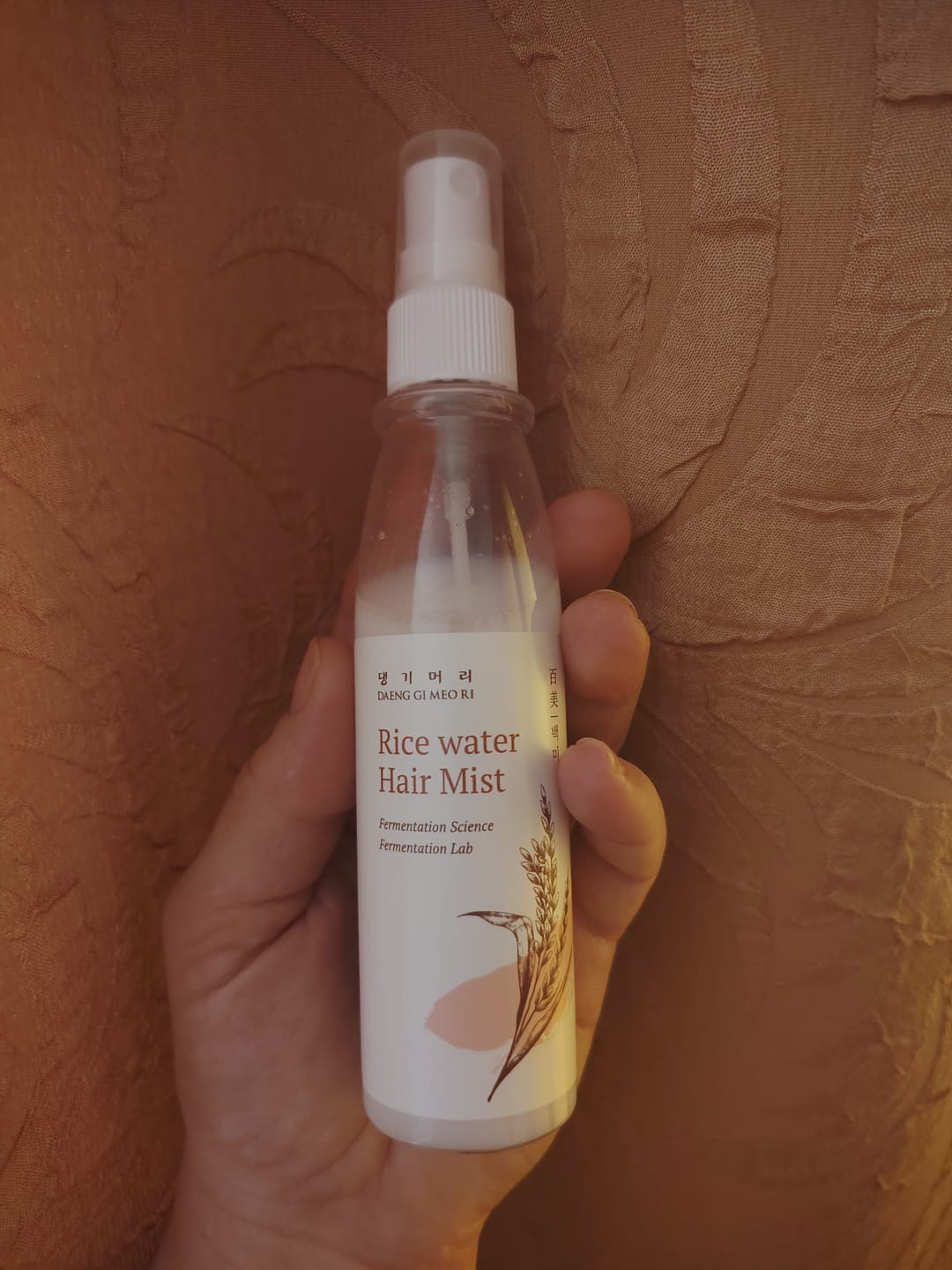 Customer photo review of Ароматен спрей-грижа за хидратация и блясък DOORI Перлен блясък Rice Water Hair Mist