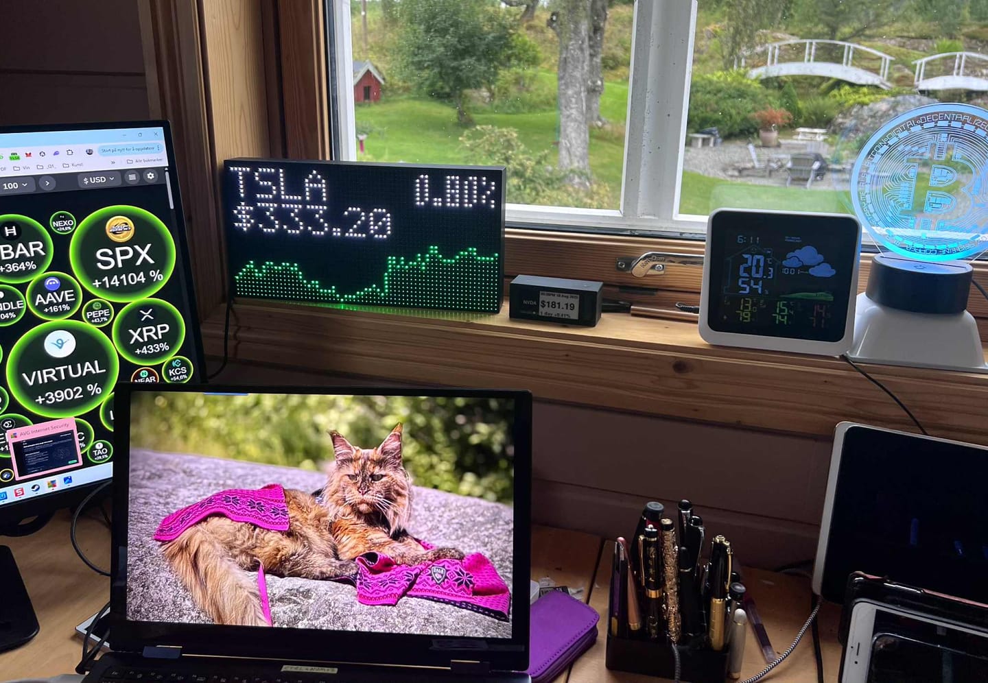 Customer photo review of Ticker Box Display