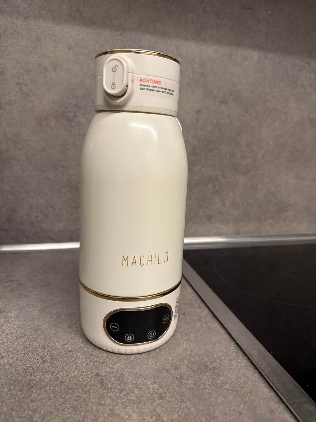 Customer photo review of Tragbarer Fläschchenwärmer + Milchpulverbox + Schnell-Ladegerät