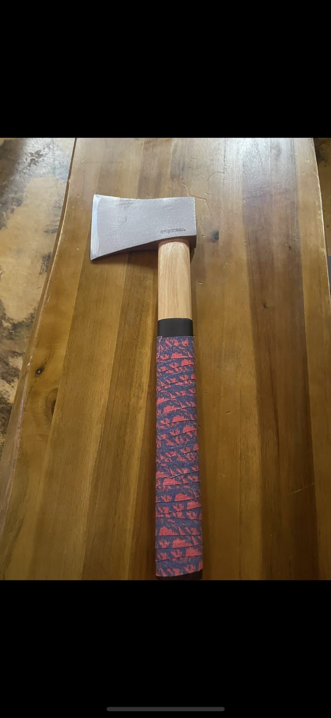 Customer photo review of Axe Handle Grip & Tape