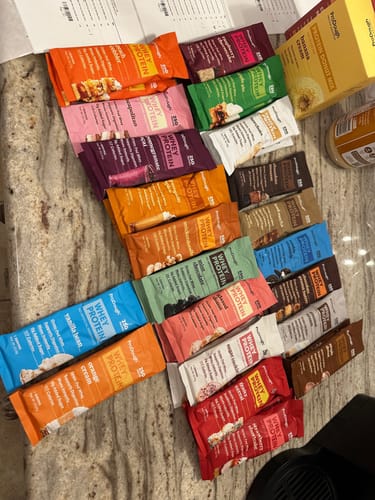 Customer photo review of Whey Protein Powder - Single Serving Sample Stick Packs