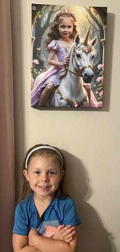 Customer photo review of The Lavender Unicorn Princess