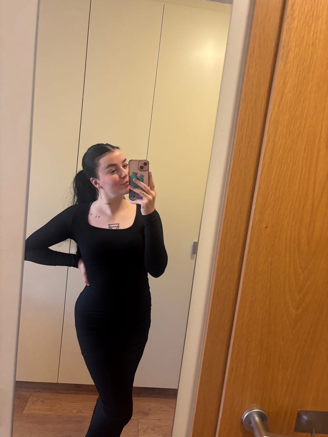 Customer photo review of ANETTA ribbed bómull kjóll | LAKKRÍS