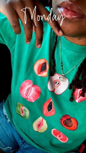 Customer photo review of fruits Unisex Tee