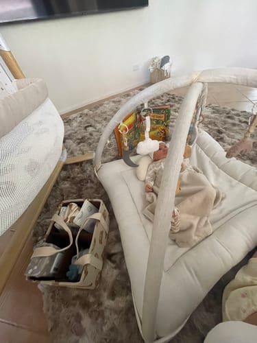 Customer photo review of The Mellow Mat® Snow Mink Faux Fur (Soft Touch Sensory Tatami Rug)