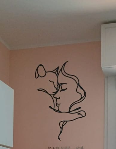 Customer photo review of Décoration Murale Métal - Amoureux des chats