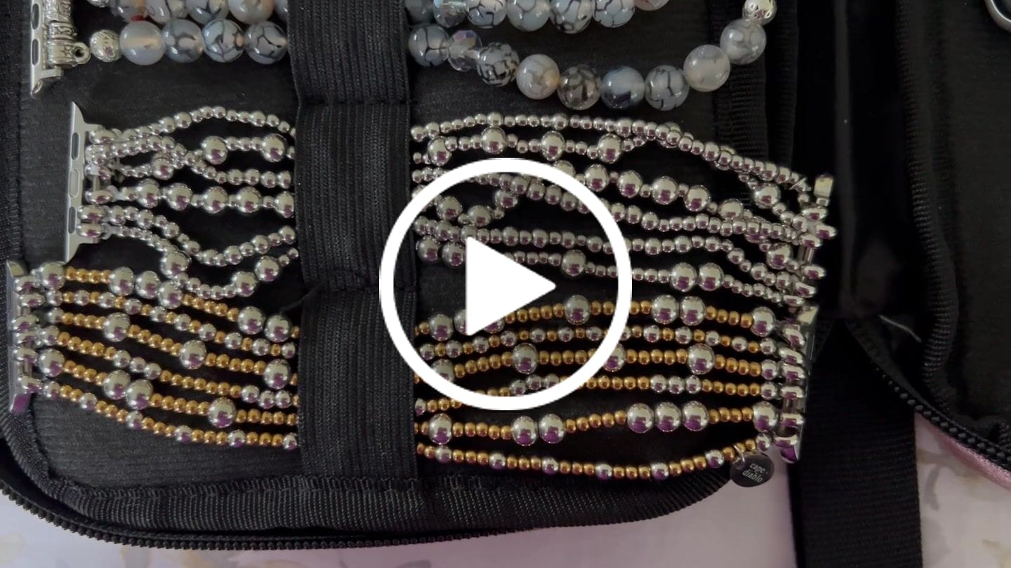 Customer video review of Azure Serenity Silver Stretch Apple Watch Strap