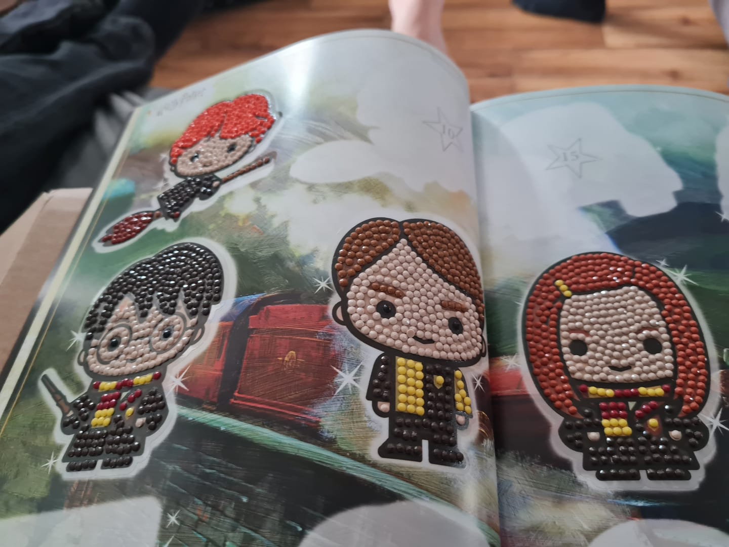 Customer photo review of Harry Potter Crystal Art Sticker Album - Starter Pack