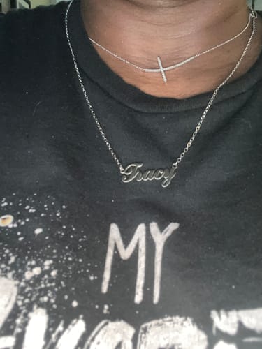 Customer photo review of Personalized Name Necklace
