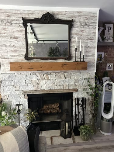 Customer photo review of Distressed Mantels