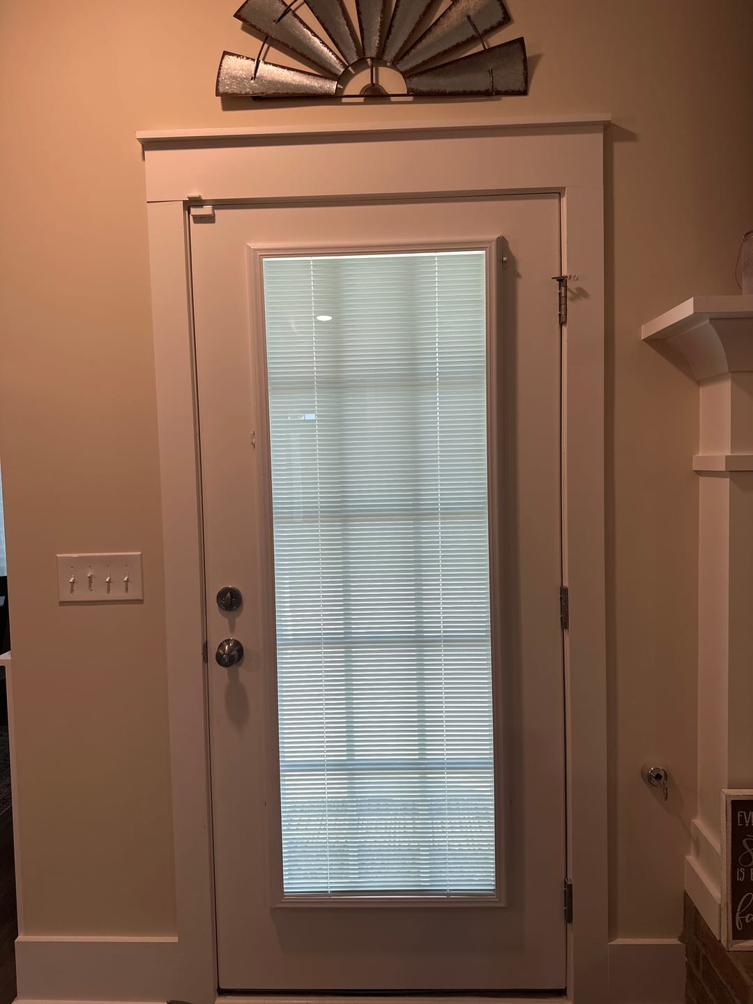 Customer photo review of Add On Blinds Kit (installs on top of existing door glass)