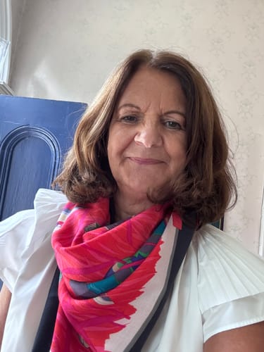 Customer photo review of Brand New Hermès Cols Verts Silk and Cashmere Scarf