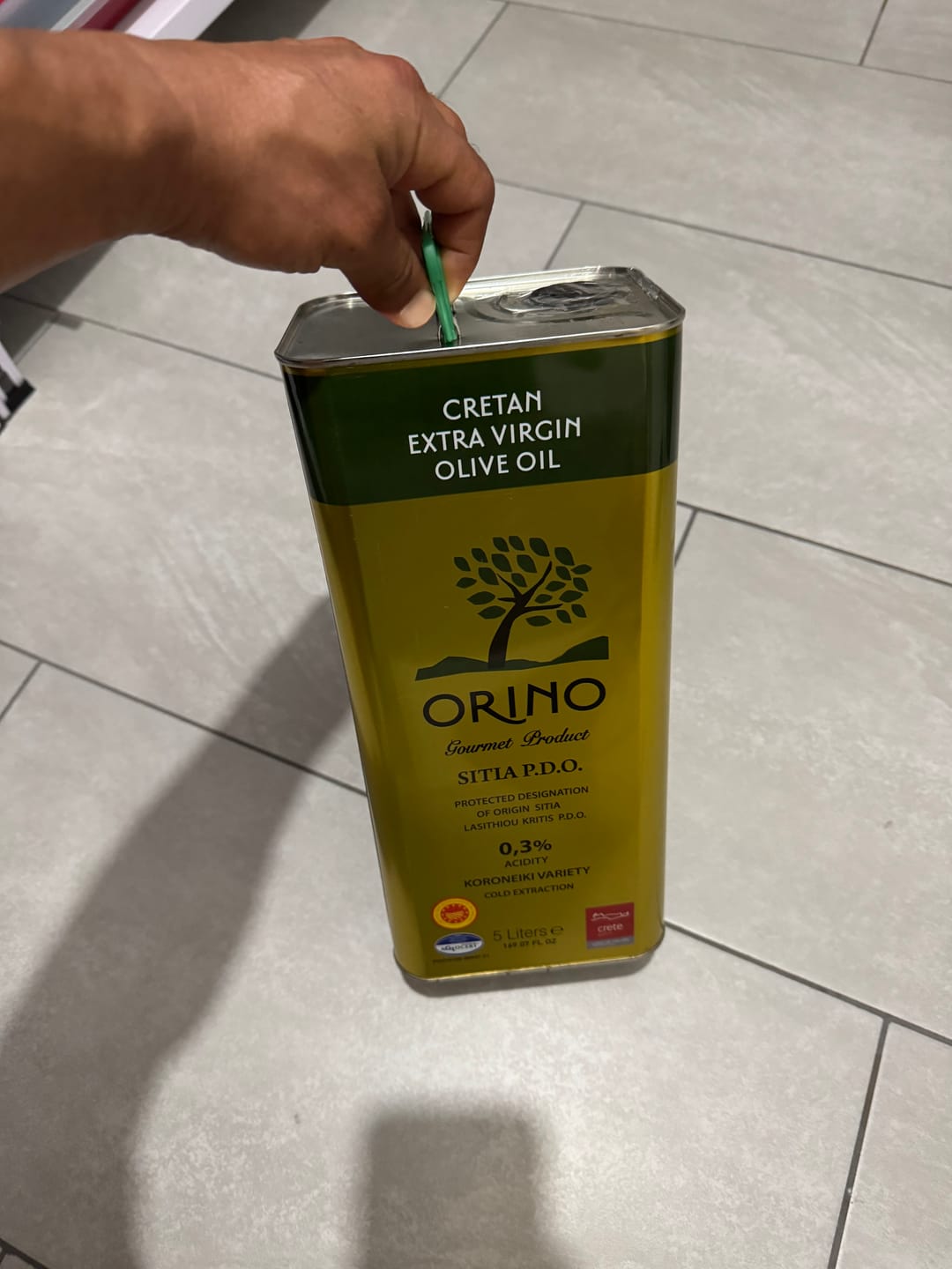 Customer photo review of Griechisches Olivenöl 5L - aus Kreta, P.D.O., Proistakis Bros.