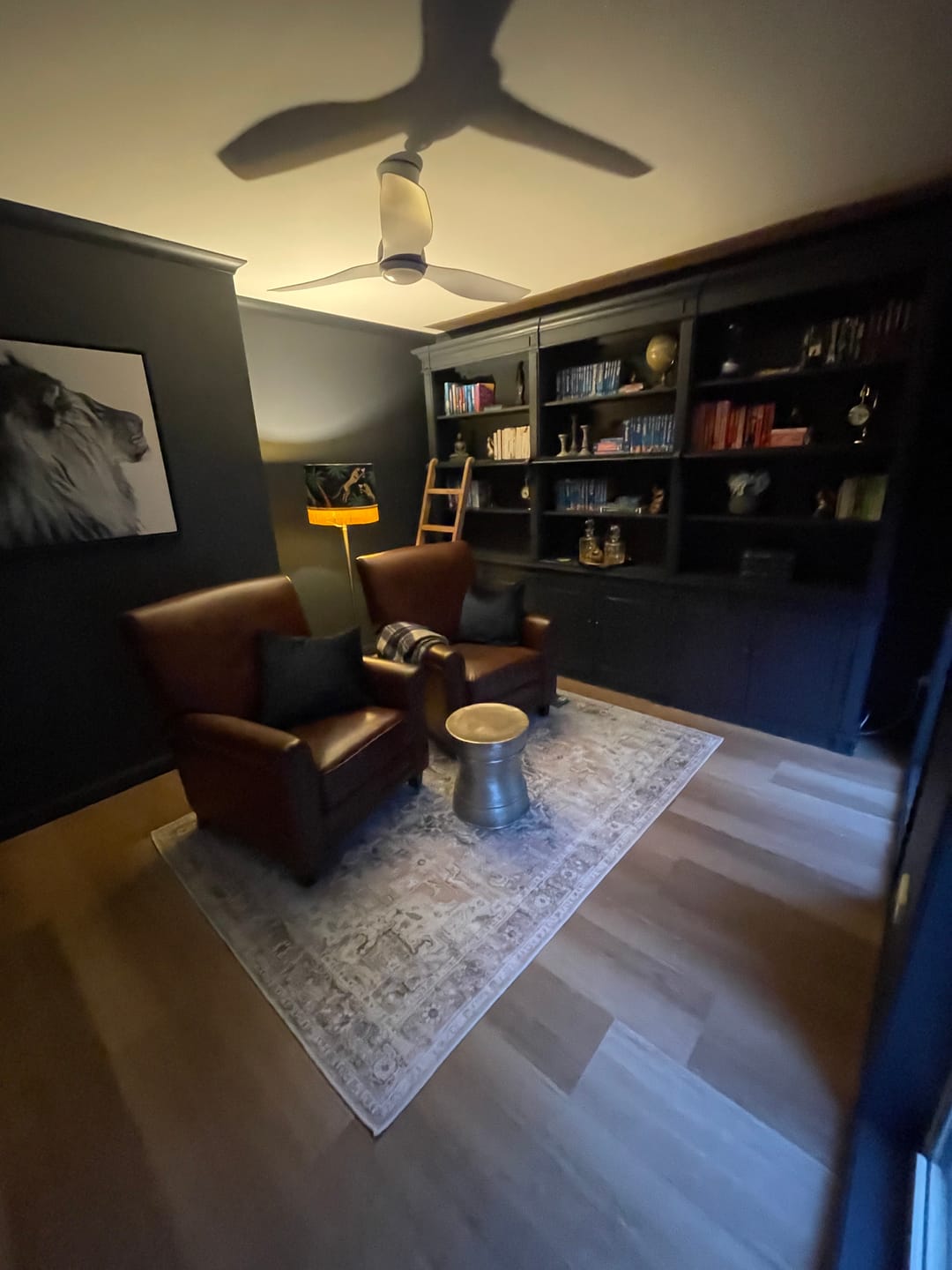 Customer photo review of Cocktail Cheetah Tassel Drum Lampshade Black