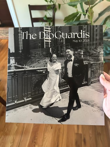 Customer photo review of Custom Vinyl Records