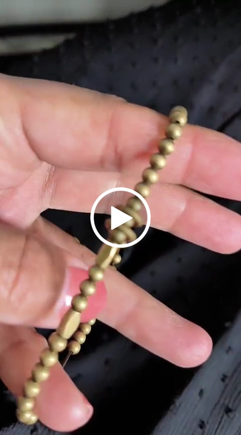 Customer video review of Buddha Stones Wealth Self Care Copper Brass Beads Design Couple Bracelet