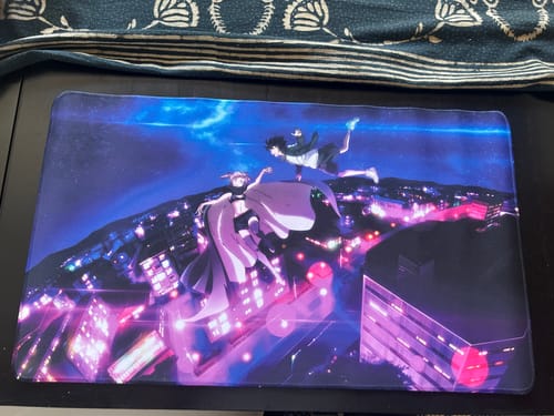 Customer photo review of Custom Playmat (24" x 14")