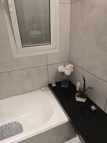 Customer photo review of Jabonera Crippa Blanco Granito