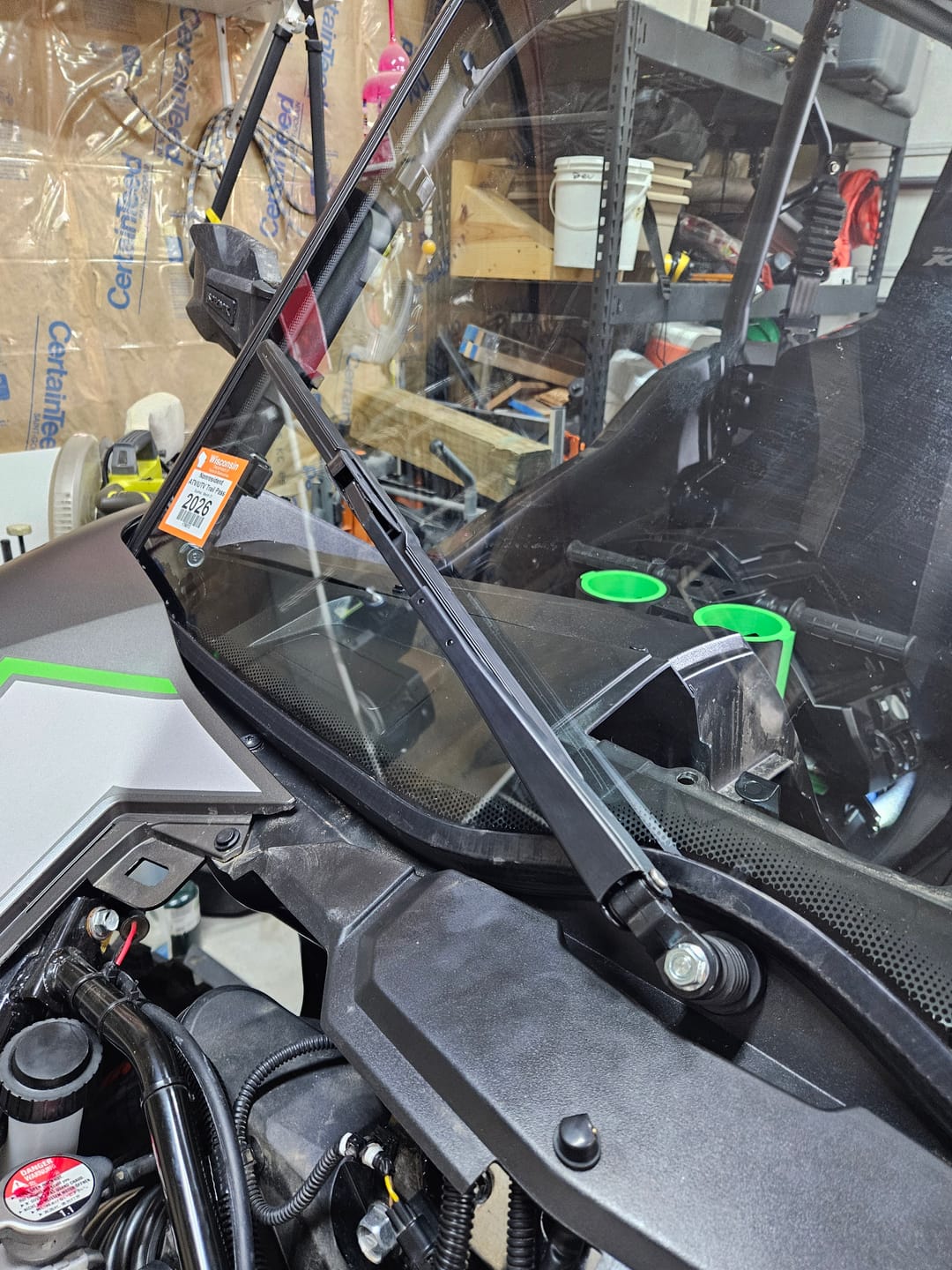 Customer photo review of Kawasaki Teryx KRX 1000 Windshield Wiper/Washer