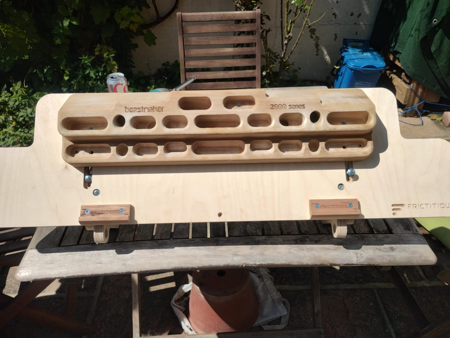Customer photo review of Hangboard Doorway Mount