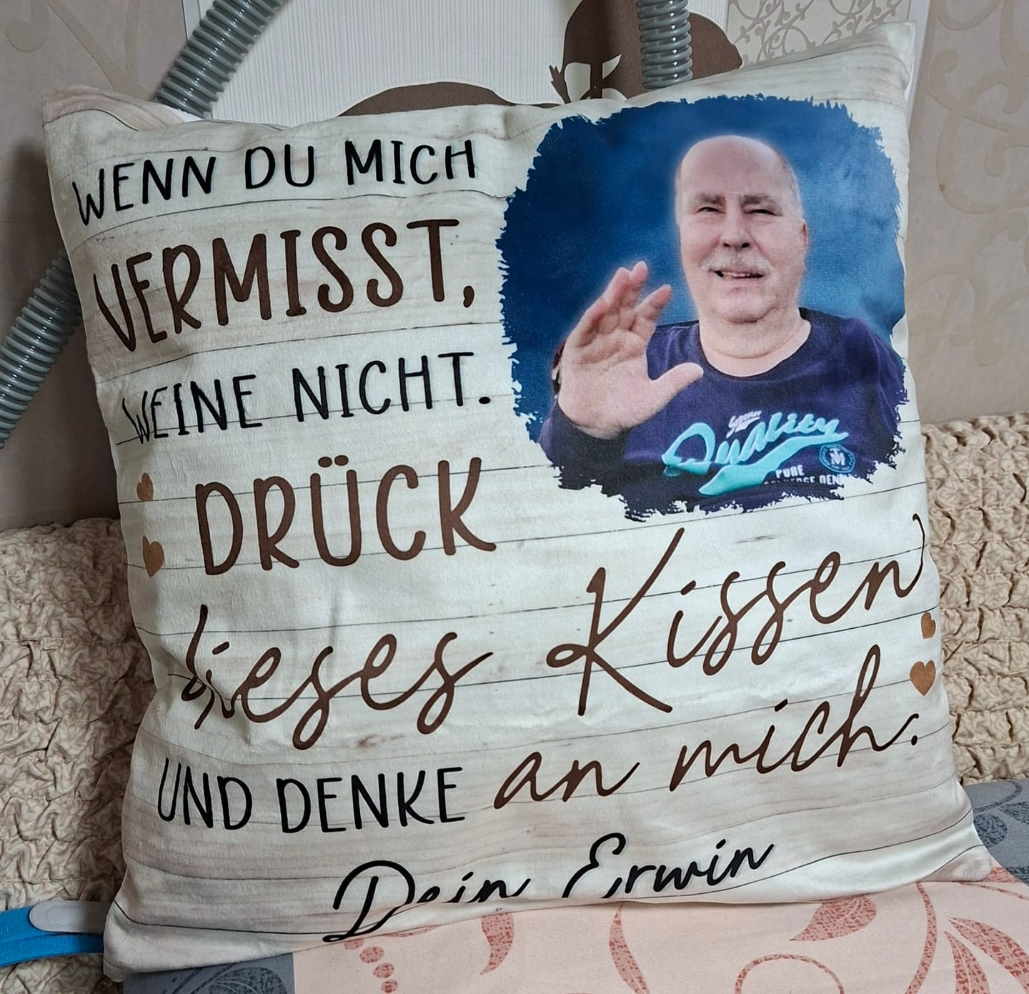 Customer photo review of Immer bei dir - Familien-Kissen