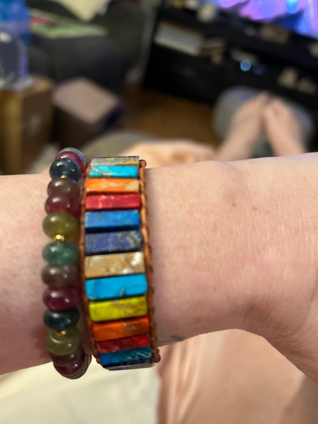 Customer photo review of 7 Chakras Balance Bracelet (Stone)