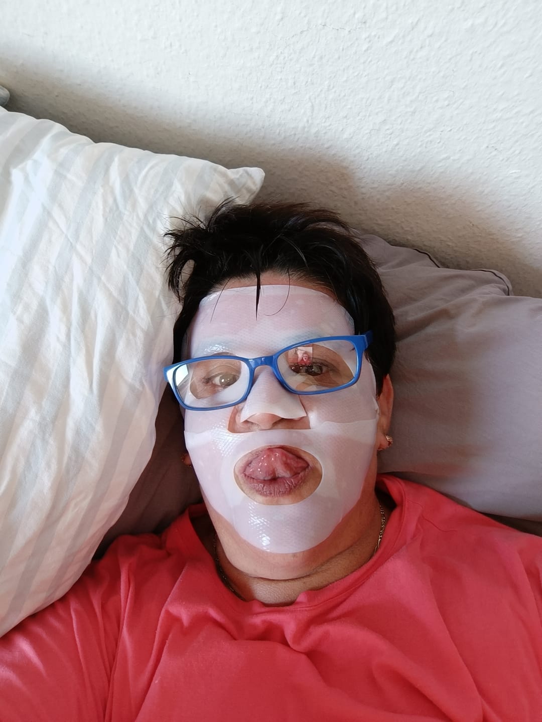 Customer photo review of Glassskinmask® - 10er Pack - Hydrogel Gesichtsmaske für strahlende Haut