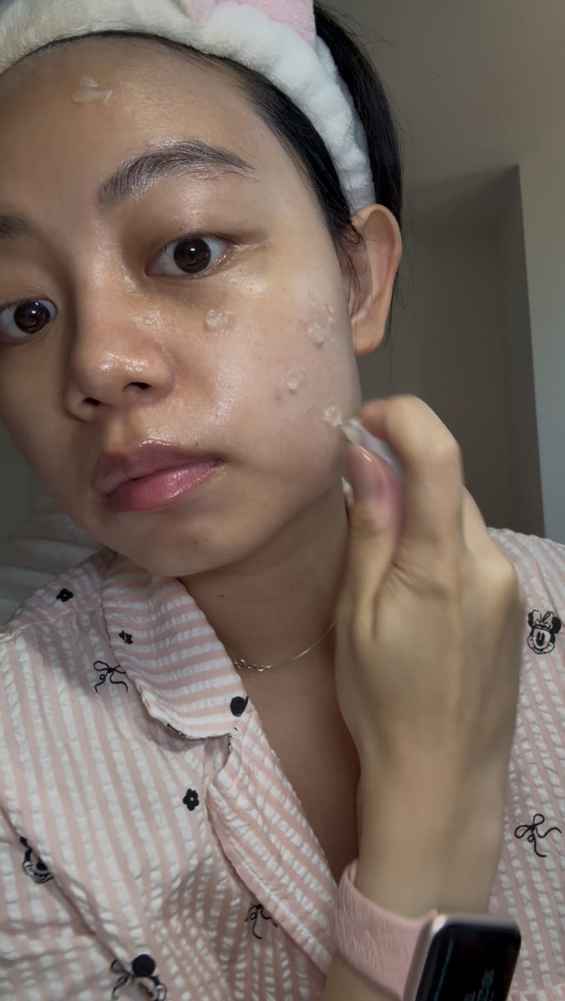 Customer photo review of Airy clear sunscreen gel Smoothing tube