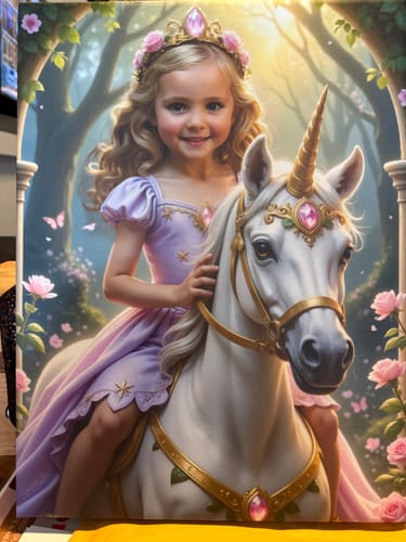 Customer photo review of The Lavender Unicorn Princess
