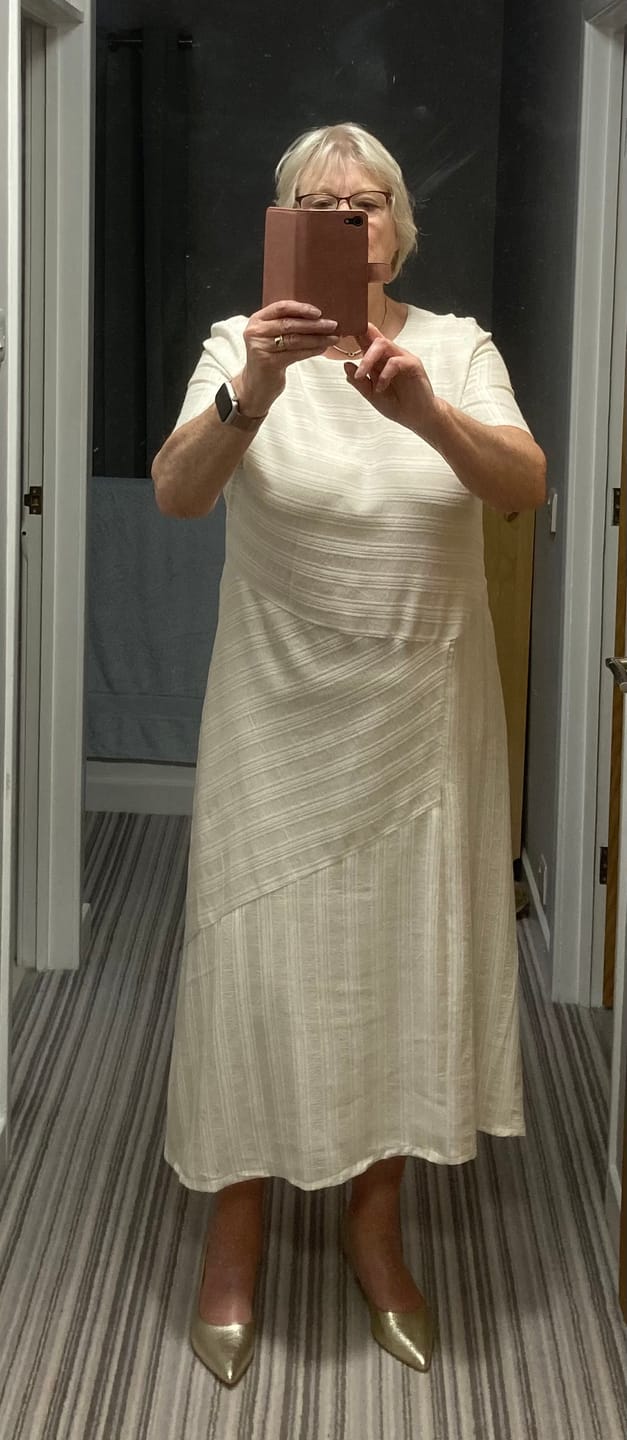 Customer photo review of Yarn Dyed Linen Viscose Fabric