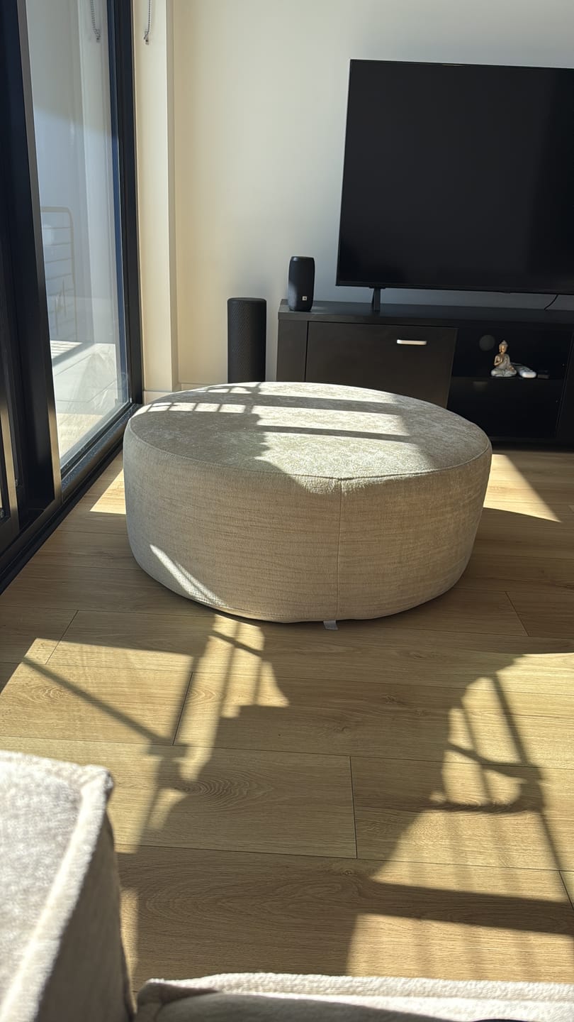 Customer photo review of C8 Round Pouf Ottoman