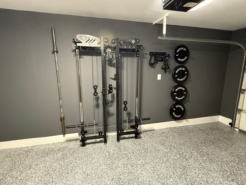 Customer photo review of CHEETAH™ Wall Mounted Folding Power Rack Functional Trainer