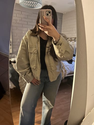 Customer photo review of CHAQUETA WORKER CARAMEL