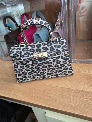 Customer photo review of The Kate Bag - Leopard