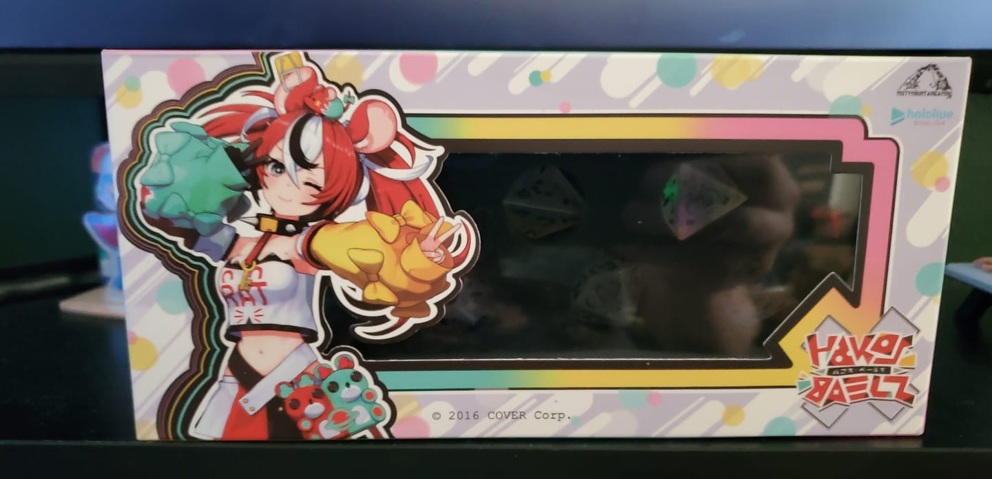 Customer photo review of PRE-ORDER | Baelz Dice Set | hololive x MMG Exclusive