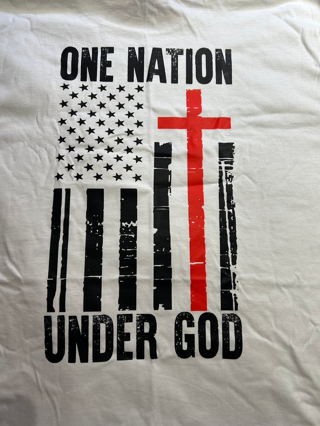 Customer photo review of One Nation Under God T-Shirt