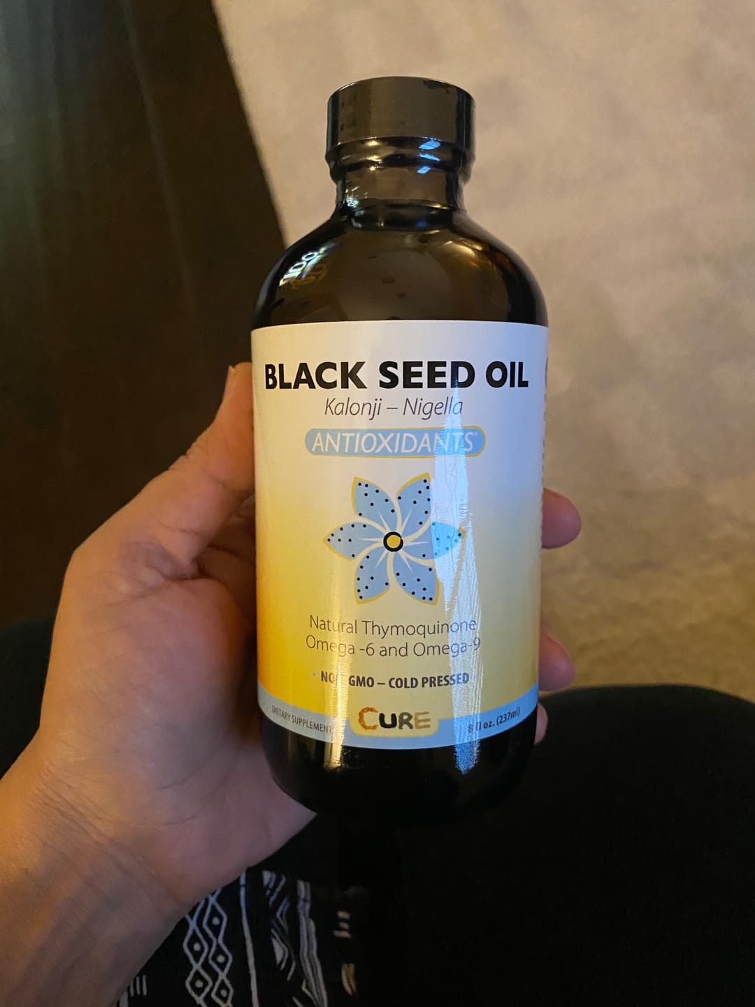 Customer photo review of Cold-Pressed Organic Black Seed Oil
