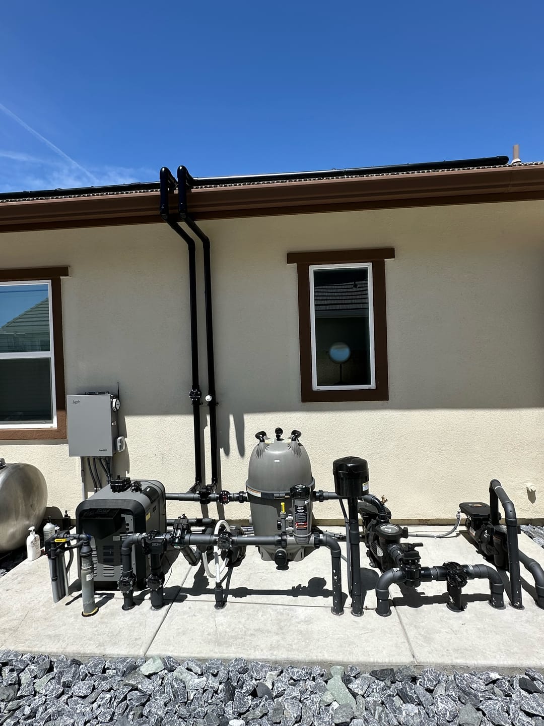 Customer photo review of SwimJoy Industrial Grade DIY Solar Pool Heater Kit - Advanced High-Wind Mounting System - Lifetime Ltd. Warranty