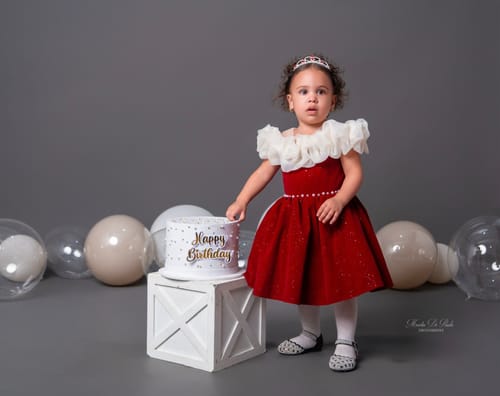Customer photo review of Elegant Baby Girl  Dress Christmas Girl Dress Toddler Birthday Dress