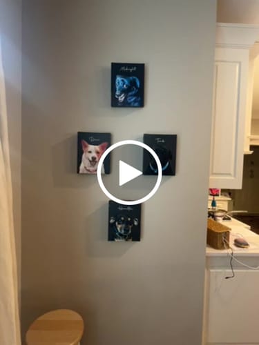 Customer video review of Pet Art Canvas Wrap