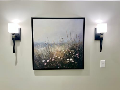 Customer photo review of Wildflowers Canvas Art