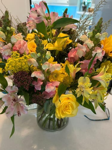 Customer photo review of Bella's Flower Bouquet